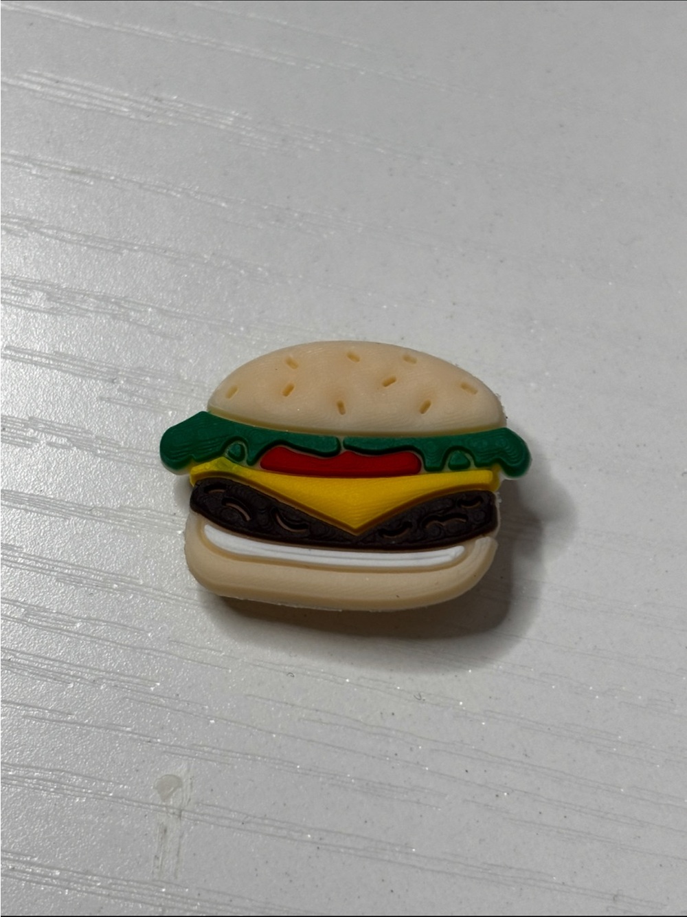 Burger Shoe Charm
